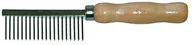 Szczotki i furminatory - Croci croci c6bi0112 grzebień z drewnianym uchwytem, szerokość uzębienie - miniaturka - grafika 1