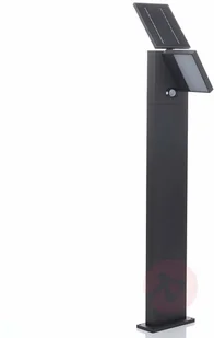 Lampenwelt com Solarny słupek ogrodowy LED Silvan, czujnik,100 cm - Lampy ogrodowe - miniaturka - grafika 2