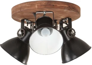 VidaXL Industrialna lampa sufitowa, 25 W, czarna, 42x27 cm, E27 320515 VidaXL - Lampy sufitowe - miniaturka - grafika 3