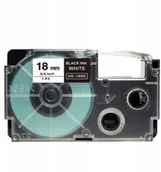 Papier do drukarek - Casio Taśma Do Biała XR18WE1 XR18WE 18mm 8m - miniaturka - grafika 1