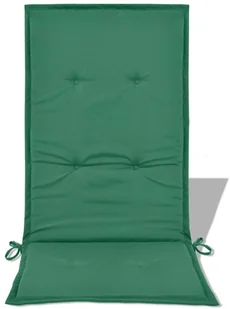 vidaXL Poduszki na krzesła ogrodowe, 2 szt., zielone, 120x50x3 cm - Poduszki ogrodowe - miniaturka - grafika 6