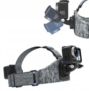GOPRO Telesin Opaska na Głowę Kask do Hero 9 8 7 6 - Akcesoria do kamer sportowych - miniaturka - grafika 3