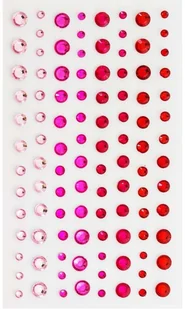 ARGO Kryształki samoprzylepne 3/4/5/6mm 104szt. czerwone - Dekoratorstwo - miniaturka - grafika 2