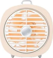 Gadżety USB - USAMS USAMS Wiatrak z lampką różowy/pink ZB65FS1 (US-ZB065) - miniaturka - grafika 1