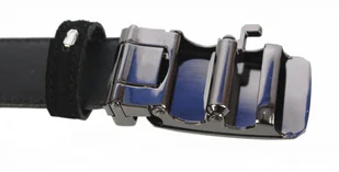 Arucce (PL) Pasek Męski Skórzany Arucce (PL) Skóra Licowa EXTRA 35 mm CZARNY Gładki Klamra Samozaciskowa CZARNA 3 - Paski - miniaturka - grafika 6