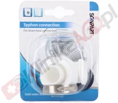 Akcesoria i części do zmywarek - Scanpart Połączenie węża odpływowego do syfonu PRALKI ZMYWARKI 1130710012 - miniaturka - grafika 1