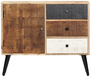 vidaXL vidaXL Szafka, 88 x 30 x 73 cm, lite drewno mango - Szafki do salonu - miniaturka - grafika 2