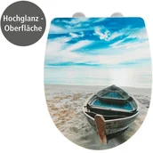 Deski sedesowe - WENKO Deska sedesowa BOAT lakierowana Thermoplast 23532100 - miniaturka - grafika 1