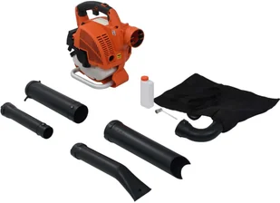 vidaXL 3-w-1 Spalinowa dmuchawa do liści, 26 cc, pomarańczowa - Dmuchawy i odkurzacze do liści - miniaturka - grafika 3