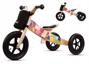 SUN BABY Rowerek Biegowy Drewniany 2w1 Twist - Rowerki biegowe - miniaturka - grafika 9