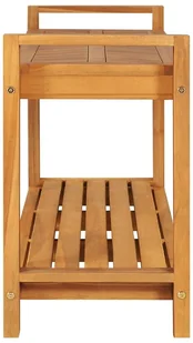 VidaXL Lumarko Ławka, 120 cm, lite drewno tekowe 325276 VidaXL - Ławki do przedpokoju - miniaturka - grafika 10