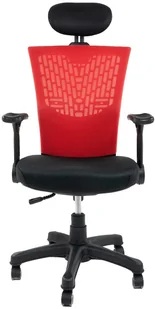 Fotel biurowy, krzesło biurowe ARTNICO Fotel biurowy ergonomiczny Artnico Mesh B20 czerw 130554 - Fotele i krzesła biurowe - miniaturka - grafika 2