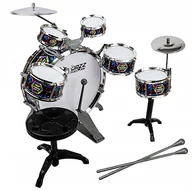 Instrumenty muzyczne dla dzieci - Perkusja Duża Dla Dzieci Zestaw Bębnów Talerze - miniaturka - grafika 1