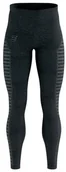 Spodnie sportowe męskie - Compressport Legginsy biegowe męskie WINTER RUN LEGGING czarno-szare - miniaturka - grafika 1