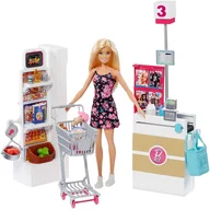 Lalki dla dziewczynek - Mattel Barbie Supermarket - miniaturka - grafika 1