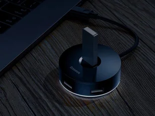 Baseus Hub USB Baseus CAHUB-G01 3x USB 2.0 1x USB 3.0 kolor czarny - Huby USB - miniaturka - grafika 8