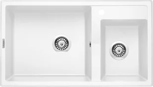 Deante ZQEA 20B alabaster - Zlewozmywaki - miniaturka - grafika 3