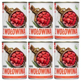 BULT Pakiet Bult Tuf Tuf Mokra Karma Dla Psa Mielonka z Wołowiną 6 x 400 g - Mokra karma dla psów - miniaturka - grafika 2