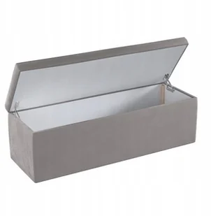 Dekoria.pl Dekoria.pl Skrzynia tapicerowana gołębi szary 120 × 40 × 40 cm Velvet 526-704-11 - Pufy i podnóżki - miniaturka - grafika 2