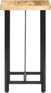 vidaXL vidaXL Stolik barowy, 60x60x107 cm, surowe drewno mango - Ławy i stoliki kawowe - miniaturka - grafika 4