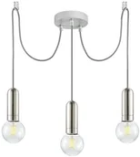 Lampy sufitowe - Leuchten Direkt 14776-55 - Żyrandol na lince TURN ME 3xE27/60W/230V - miniaturka - grafika 1