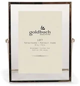 Ramki na zdjęcia - Goldbuch Ramka na zdjęcia Loft z metalu, ramka z podstawką, ramka portretowa na 1 zdjęcie/zdjęcie w formacie 9 x 13 cm, metalowa ramka na zdjęcia ok. 14,2 x 17,2 x 1 cm, srebrna ramka, 9 x 13 cm 96 0381 - miniaturka - grafika 1