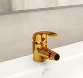 Baterie umywalkowe - vidaXL Bateria umywalkowa Bateria mieszakowa bidetowa złota 13x12 cm 149085 - miniaturka - grafika 1