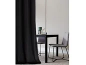 Zasłony - Room99 ZASŁONA WELUROWA CARRIE - CZARNA 140x250 SREBRNA PRZELOTKA 5908224060549 - miniaturka - grafika 1
