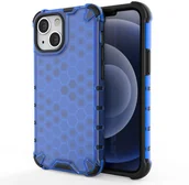 Etui i futerały do telefonów - Hurtel Honeycomb etui pancerny pokrowiec z żelową ramką iPhone 13 mini niebieski - miniaturka - grafika 1