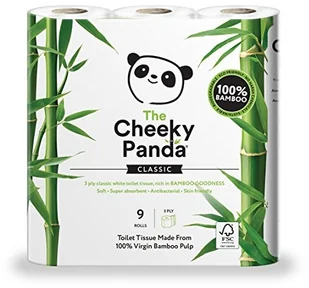 THE CHEEKY PANDA THE CHEEKY PANDA 100% Bambusowy Papier toaletowy trzywarstwowy - 9 rolek - Papier toaletowy - miniaturka - grafika 2