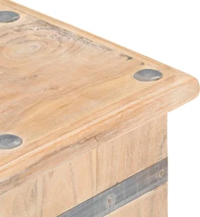 vidaXL Skrzynia, 90x40x40 cm, lite drewno akacjowe vidaXL - Pudła i pojemniki do przechowywania - miniaturka - grafika 7