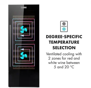 Klarstein Barossa 77 Duo - Chłodziarki do wina - miniaturka - grafika 5