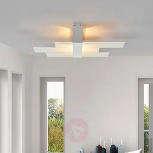 Linea Light Nowoczesna lampa sufitowa Triad 48 cm biała - Lampy sufitowe - miniaturka - grafika 3