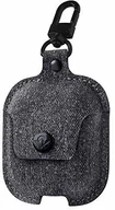 Akcesoria do słuchawek - Twelve South Airsnap Twill | Etui ochronne / osłona z klipsem zapobiegającym utracie do AirPods i etui do ładowania bezprzewodowego do AirPods, przydymiony szary 12-1916 - miniaturka - grafika 1