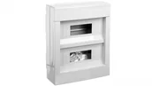 Rozdzielnie elektryczne - elettrocanali Rozdzielnica modułowa 2x12 natynkowa bez drzwi seria 610 IP40 280x350x100 szara EC61024 EC61024 - miniaturka - grafika 1