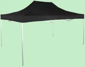 Pawilony ogrodowe - Expodom Namiot ekspresowy 3x4,5m aluminiowy, Czarny, Bez ścian bocznych - miniaturka - grafika 1