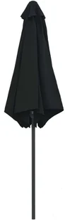 vidaXL Parasol ogrodowy na słupku aluminiowym, 270x246 cm, czarny vidaXL - Parasole ogrodowe - miniaturka - grafika 6
