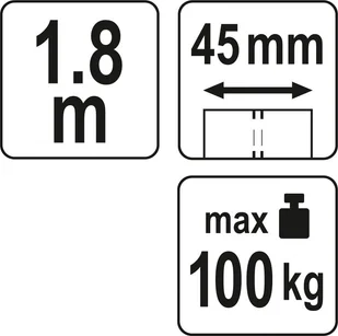YATO AMORTYZATOR BEZPIECZEŃSTWA Z PODWÓJNĄ TAŚMĄ I KOMPLETEM STALOWYCH ZATRZAŚNIKÓW - Pozostałe wyposażenie warsztatu - miniaturka - grafika 6