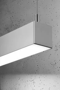 Thoro Nowatorska Lampa Wisząca PINNE 1450 ALUMINIUM Minimalistyczny Design Lampa Sufitowa Natynkowa Żyrandol Moduł LED Zimna Barwa Światła Oświetlenie do Salonu Nad Stół Sypialni Biura Oprawa THORO TH.088 - Lampy sufitowe - miniaturka - grafika 7