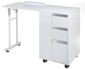 Stoliki do manicure - Beauty System Stolik do manicure składany BD-3802 BIAŁY 1036 - miniaturka - grafika 1