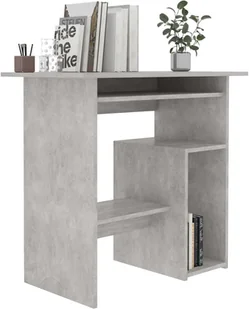 vidaXL vidaXL Biurko, betonowa szarość, 80x45x74 cm, płyta wiórowa - Biurka - miniaturka - grafika 3