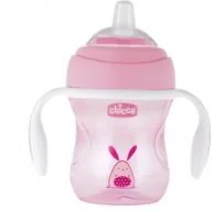 Chicco Pierwszy kubek treningowy z miękkim ustnikiem 200ml, 4 m+ : Kolor - Różowy - Kubki dla dzieci - miniaturka - grafika 4