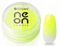 Ozdoby do paznokci - Silcare Efekt Dymu Neon Powder Lime 3g - miniaturka - grafika 1