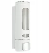 Mydelniczki i dozowniki mydła - Dozownik Mydło Płyn Szampon Naścienny 400 ml Biały - miniaturka - grafika 1