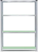 Regały biurowe - AJ Regał na żywność W1970 x S1200 x G500 mm. Moduł podstawowy zielony. 219541 - miniaturka - grafika 1
