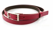 Paski - Complex Pasek Damski Skórzany Gładki (PL) 20 mm FUKSJA Wąski - miniaturka - grafika 1