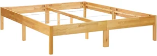 vidaXL Rama łóżka, lite drewno dębowe, 180 x 200 cm - Łóżka - miniaturka - grafika 3