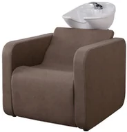 Meble fryzjerskie - Panda CUBE LUX myjnia fryzjerska z elektrycznym podnóżkiem i masażem wibracyjnym 17009/BA - miniaturka - grafika 1