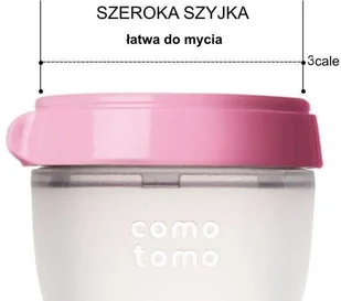 COMOTOMO COMOTOMO - antykolkowa butelka silikonowa MOM'S BREAST 150 ml Pink NEWBORN 45792-uniw - Butelki dla niemowląt COMOTOMO COMOTOMO - antykolkowa butelka silikonowa MOM'S BREAST 150 ml Pink NEWBORN 45792-uniw - Butelki dla niemowląt - miniaturka - grafika 7