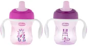 Kubki dla dzieci - Chicco Chicco Kubek Niekapek z Ustnikiem dla Dziewczynki 6m+ Kubek Chicco z twardym ustnikiem 200 ml TOW008447 - miniaturka - grafika 1